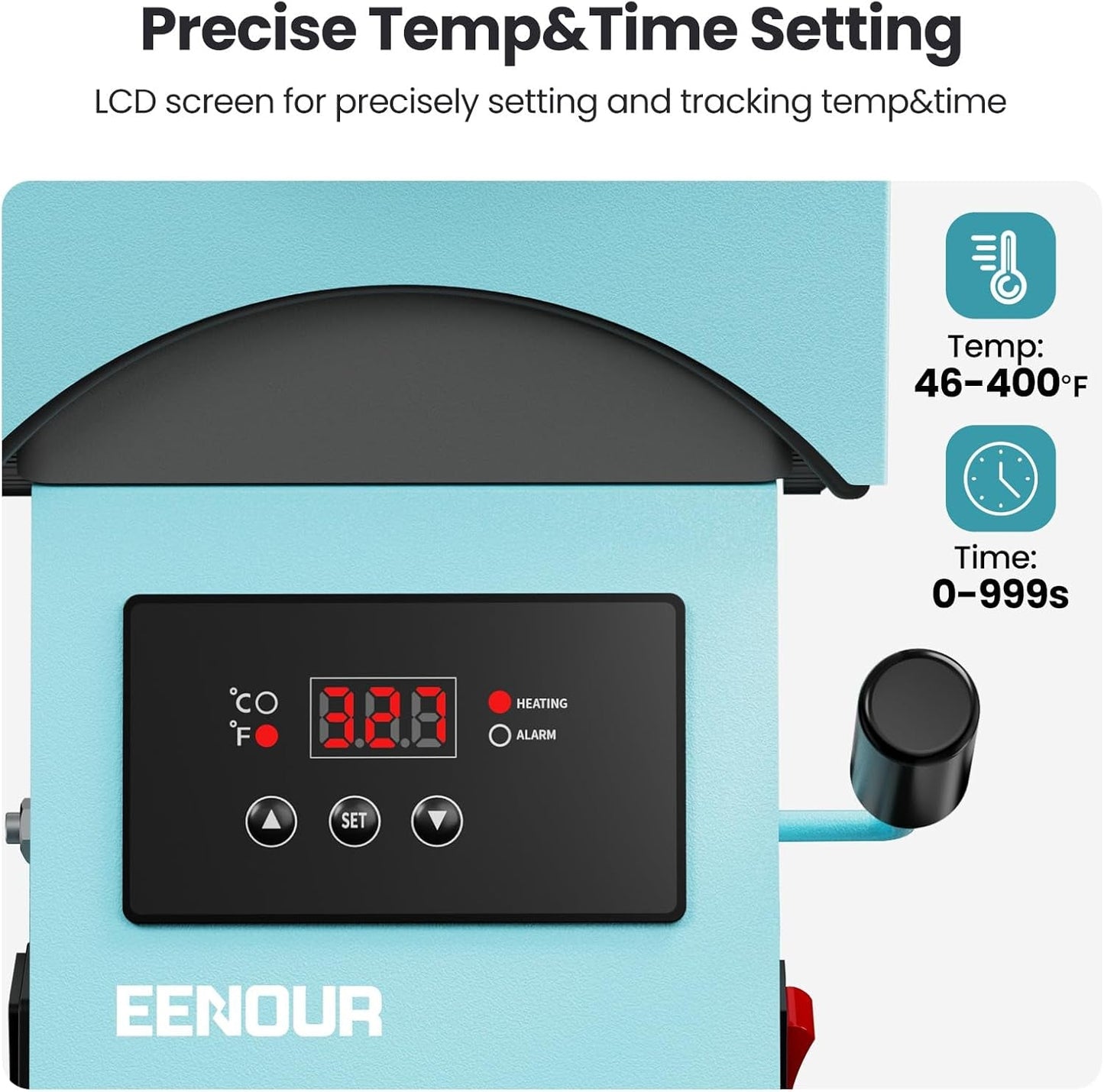 Hat Press Heat Machine for Caps with Presice Temp&Timer Control, Timer Auto Starter, Hat Heat Press with 2 Platens for Trucker Hat & HTV Iron on Vinyl, Sublimation Hat Press, Heat Transfer (Blue)