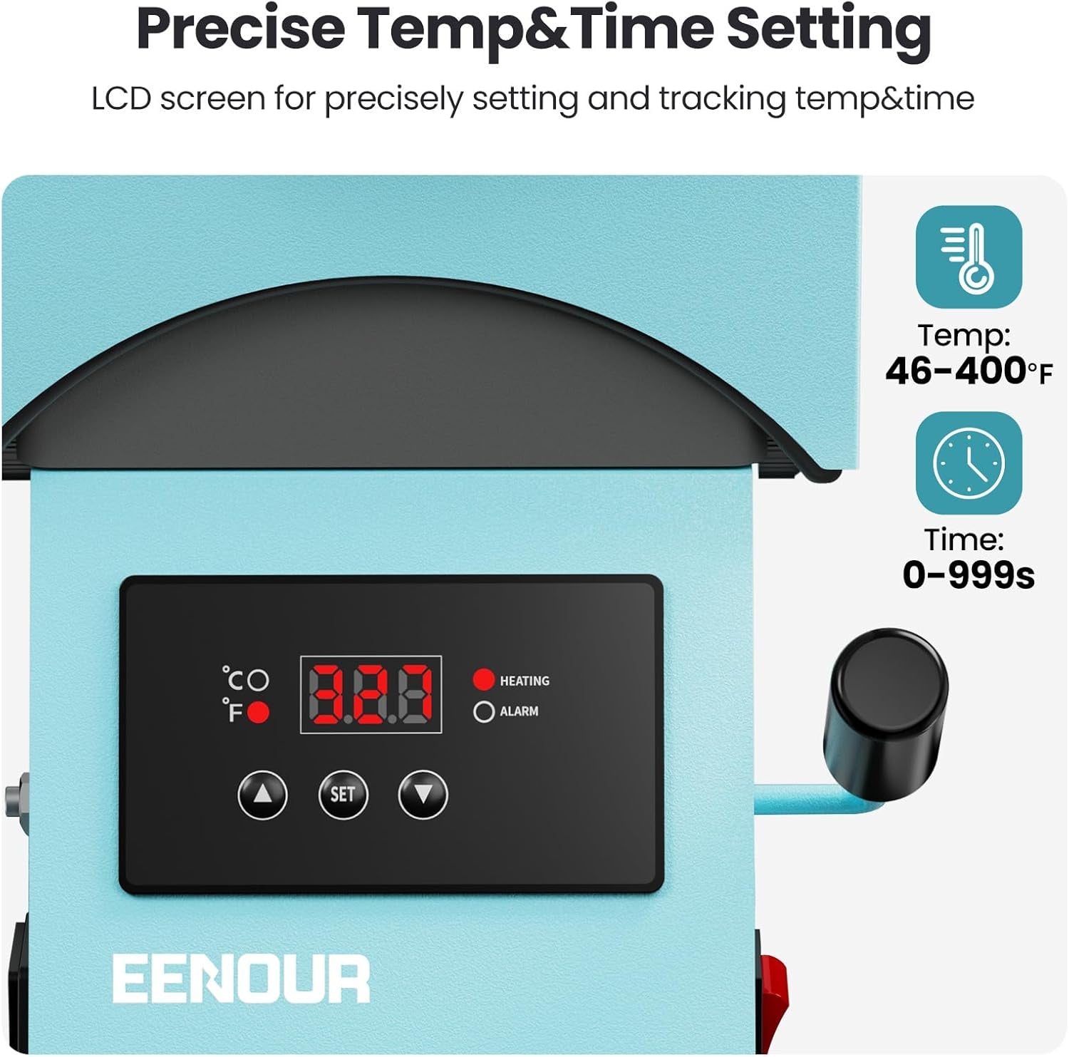 Hat Press Heat Machine for Caps with Presice Temp&Timer Control, Timer Auto Starter, Hat Heat Press with 2 Platens for Trucker Hat & HTV Iron on Vinyl, Sublimation Hat Press, Heat Transfer (Blue)
