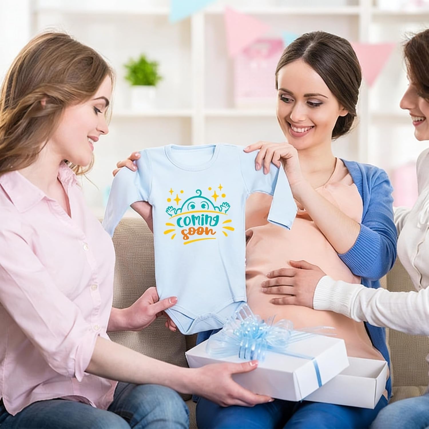 36Pcs Baby Iron on Patches for Onesies,Funny Baby Boy Iron on Transfers Ready to Press，Baby Shower Games Onesie Decorating Kits for DIY Crafts,Baby Shower Decorations（Boy）
