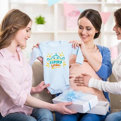 36Pcs Baby Iron on Patches for Onesies,Funny Baby Boy Iron on Transfers Ready to Press，Baby Shower Games Onesie Decorating Kits for DIY Crafts,Baby Shower Decorations（Boy）