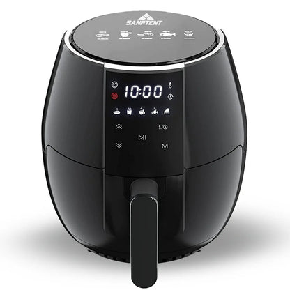 5.8 Quart Air Fryer, Electric Hot Oven Oilless Multifunctional Cooker with Digital LED Touchscreen, Auto Shut-Off, ETL Certified, Best Present Gift (Black)