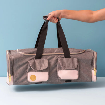 We R Crafter'S Machine Tote-Pink & Grey