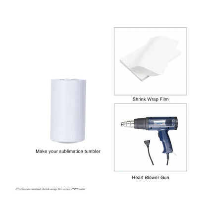 12 OZ Sublimation Can Cooler Insulator Blanks White 4 Pack