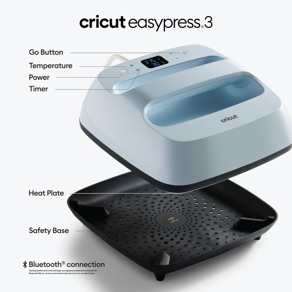 Easypress 3 9 in X 9 in Smart Iron-On and Easypress Mat Bundle