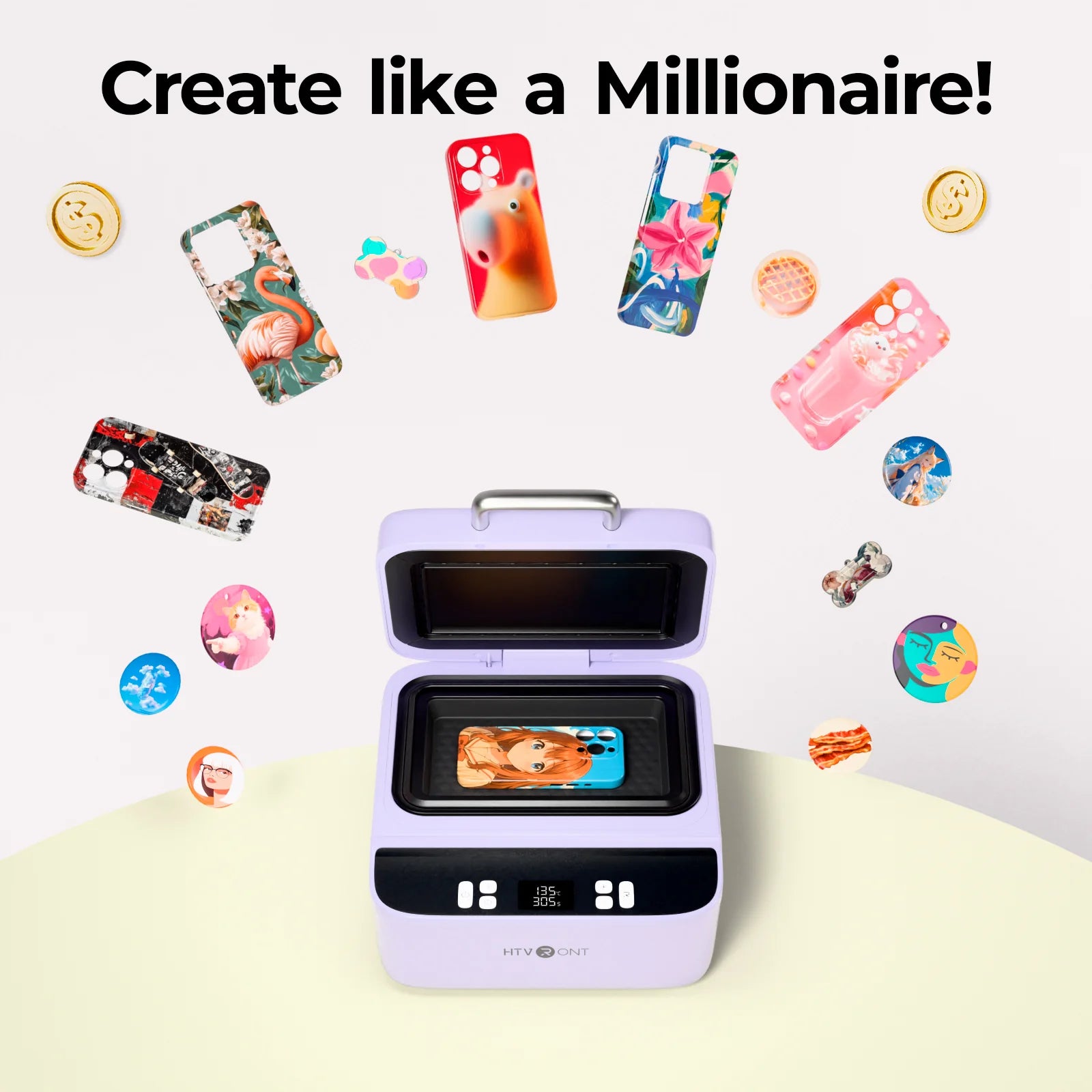 Phone Case Suppiles Bundle [Buy Bundle Get Free Phone Case Heat Press Machine]