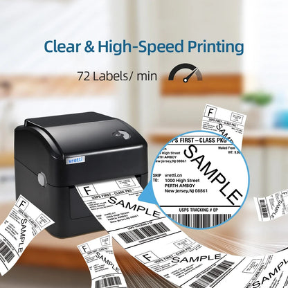 420 Bluetooth Thermal Label Printer , 4X6 Label Printer for Shipping Packages, Compatible with Windows Smartphone