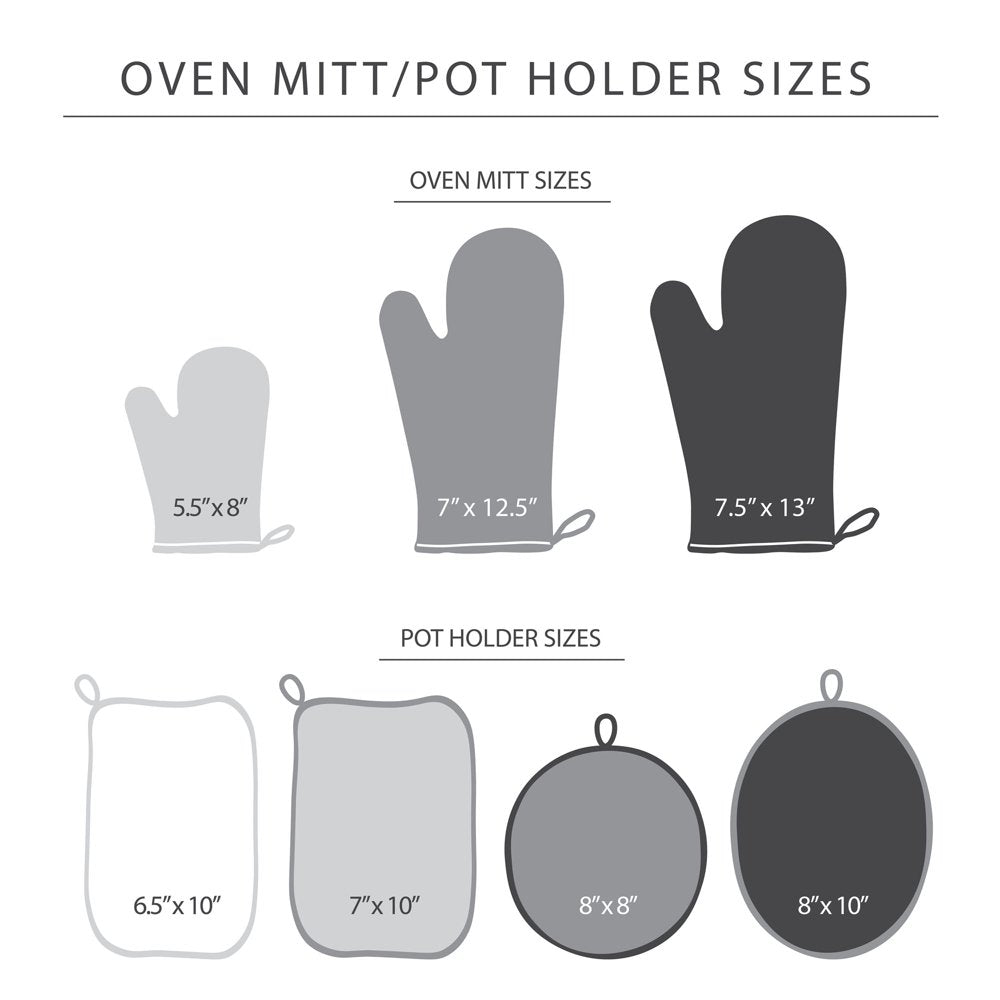 Beacon Oven Mitt Set, Navy/Ink Blue, 5.75"X13", Set of 2