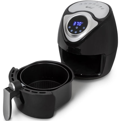 XL 3.7 QT Digital Air Fryer Cooker with 7 Smart Programs ,Preheat & Shake Remind , LED Touch Screen Oil-Less Non-Stick Coated Basket ,Timer Counter Top , Healthy Kitchen Safe Frying Statio