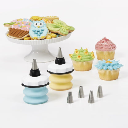 Good Grips 8-Piece Baker'S Silicone Decorating Bottle Kit - Black