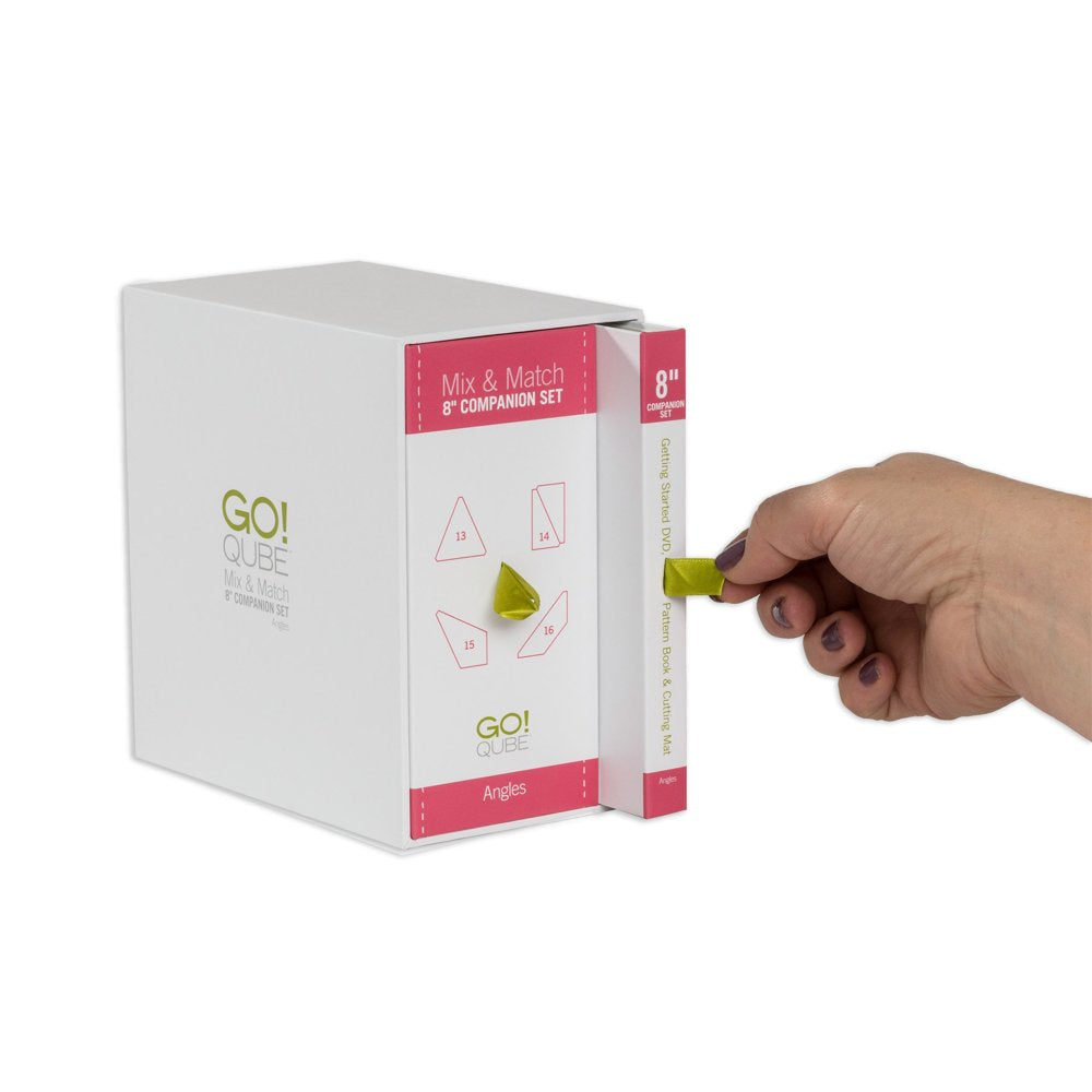 GO! Qube 8" Companion Set-Angles (Includes 4 Dies, 1 Cutting Mat, Pattern Booklet and More!)