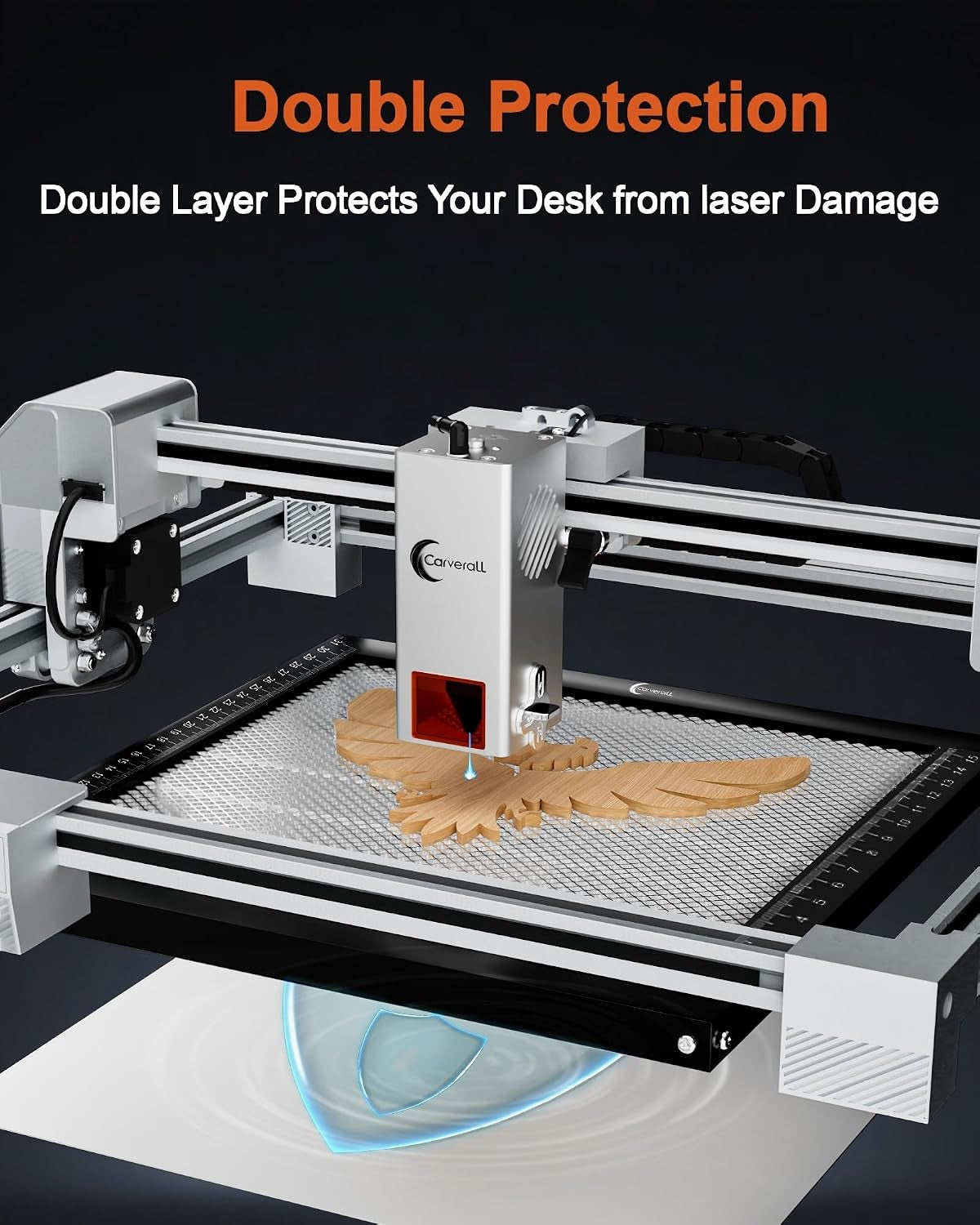 Honeycomb Laser Bed for JL9/X1 L2 RAY5 S1 Laser Engraver and Cutter, 310 × 310Mm (12.2″ × 12.2″) Working Area, Honeycomb Cutting Tray with High-Strength Metal Panel