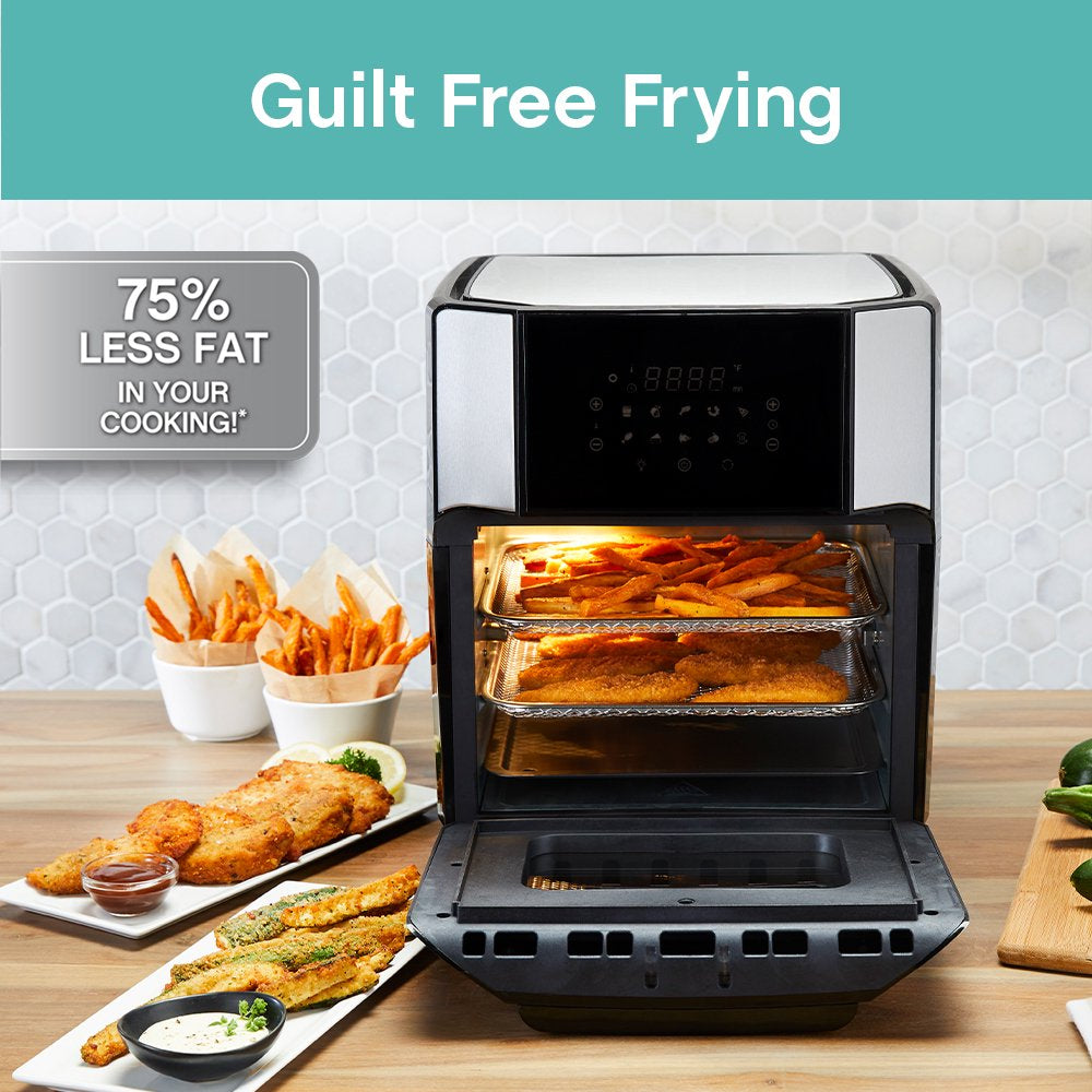 12.6 QT. XL Digital Air Fryer Oven, 10 Presets, 6 Functions