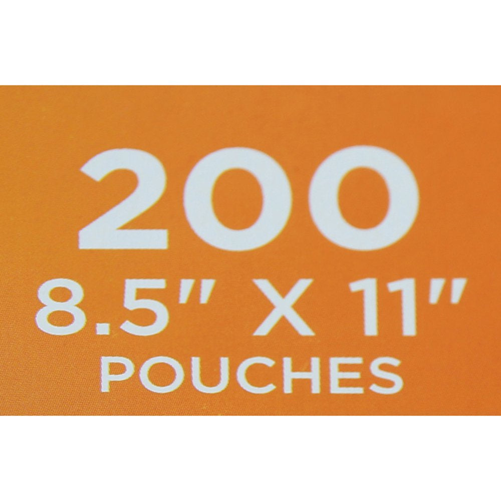 Thermal Laminating Pouches, 200 Count, 8.5" X 11", 3 MIL Thick