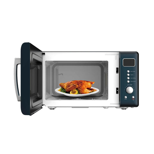 , 0.7 Cu. Ft. Retro Countertop Microwave Oven, Azure