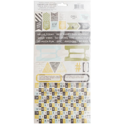 High Five Cardstock Stickers 6"X12" 2/Sheets-