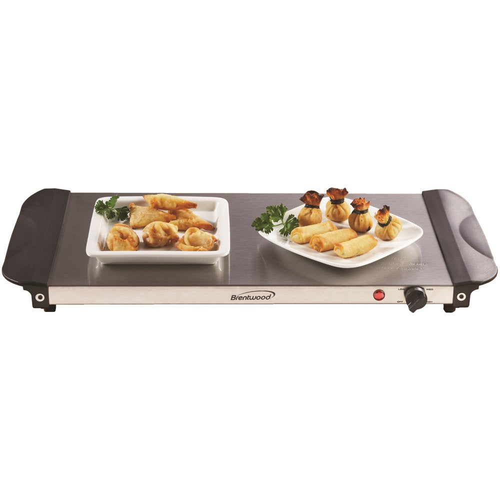 180-Watt 4.5-Qt. 3-Pan Buffet Server and Warming Tray, Silver