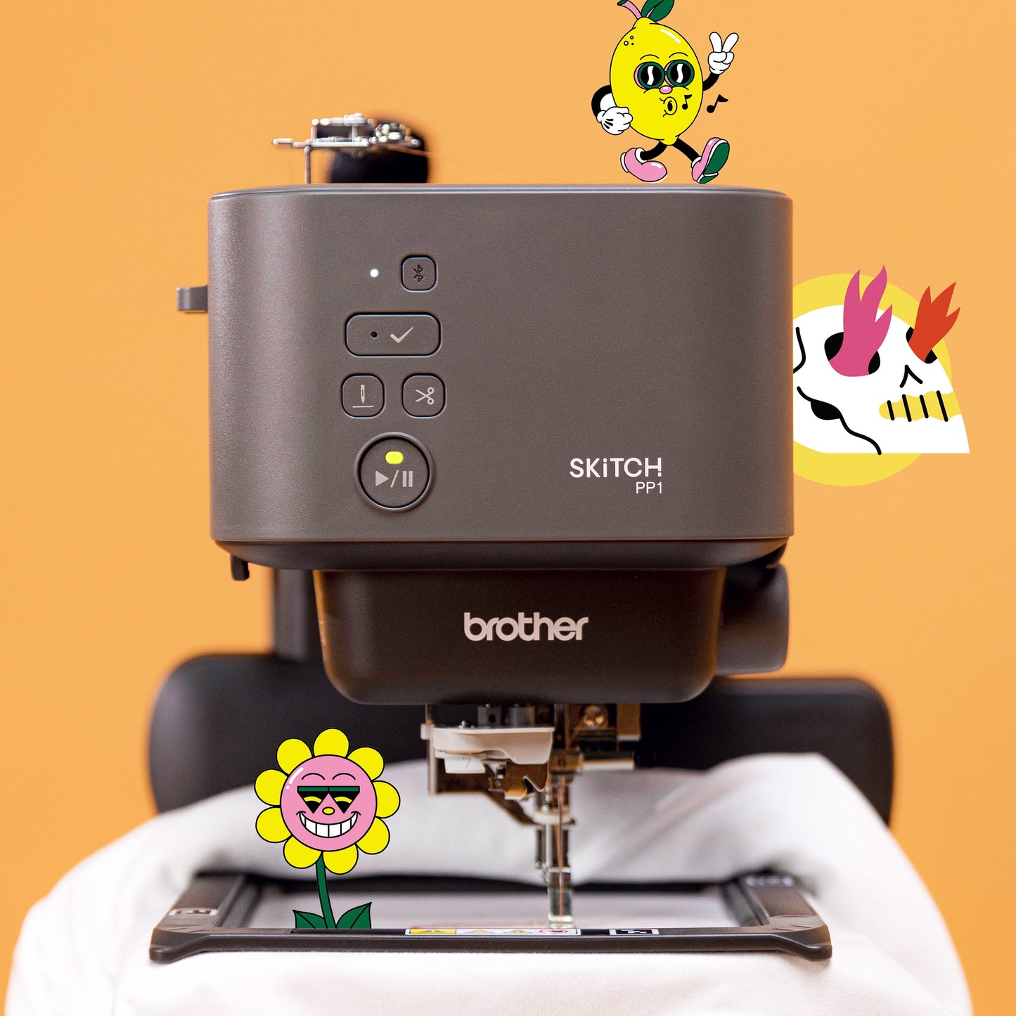 Brother Skitch Single-Needle Embroidery Machine and SP1 Sublimation Printer