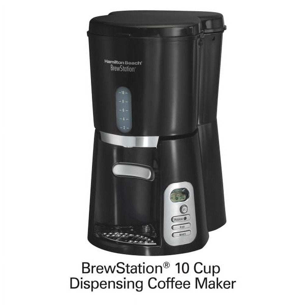 Brew Station 10 Cup Coffee Maker, Black, 47380