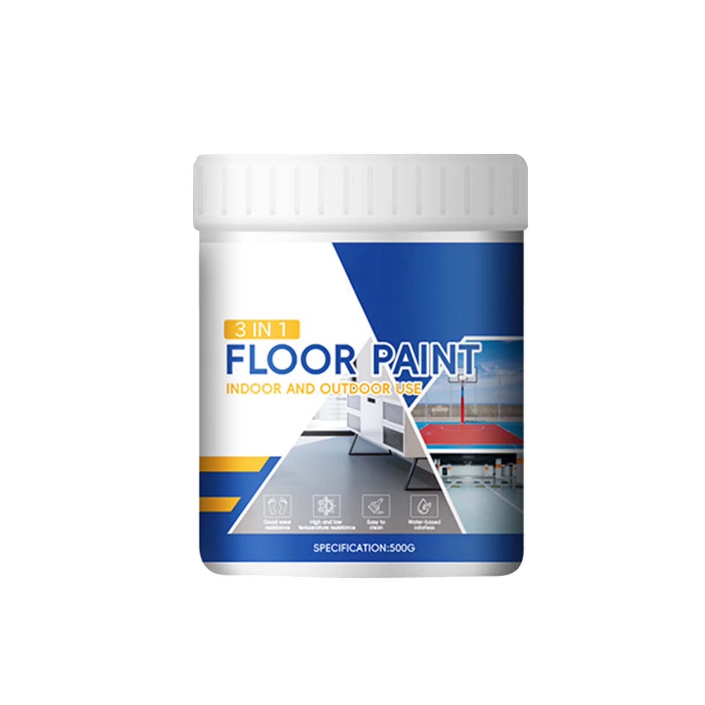 Epoxy Floor Paint, Water-Based High Solid Wear-Resistant Resin, Household Cement Floor Coating for Garage Basement Patio