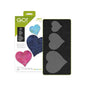 GO! Heart-2", 3" & 4" Fabric Cutting Applique Die