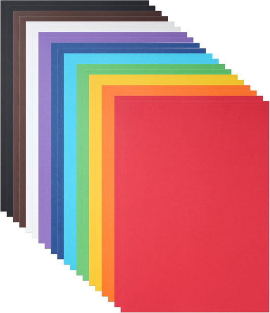 8.27" X 11.29" Colored Cardstock Paper Compatible with , Cricut Cutting Machine, 10 Assorted Colors Double Sided Printed Cardstock Paper Bundle for DIY Arts, Card, Scrapbooking, 20 Sheets