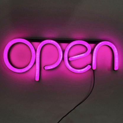 LED Neon OPEN Sign Light for Business Bar Club KTV Wall Decoration Commercial Lighting