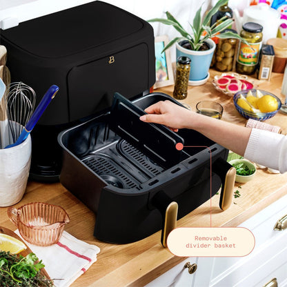 9QT Trizone Air Fryer, Black Sesame by Drew Barrymore