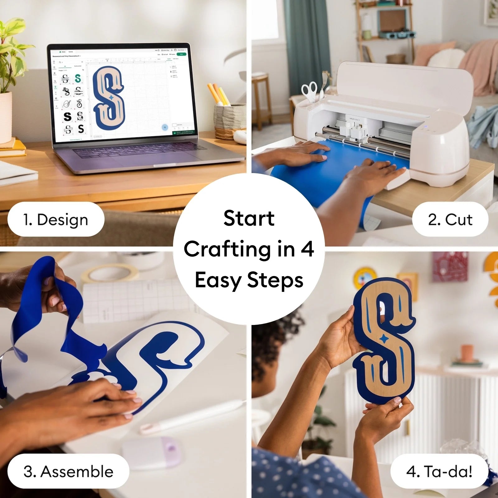 Cricut Maker 4 Vinyl Starter Bundle for DIY Home Decor