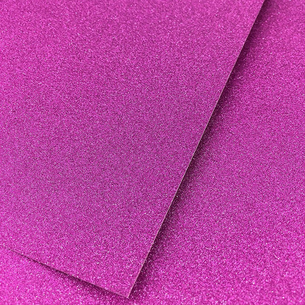 10Pcs A4 Sheets Glitter Cardstock Making Diy Material Sparkling Craftwork Scrapbooking (Rose Red)