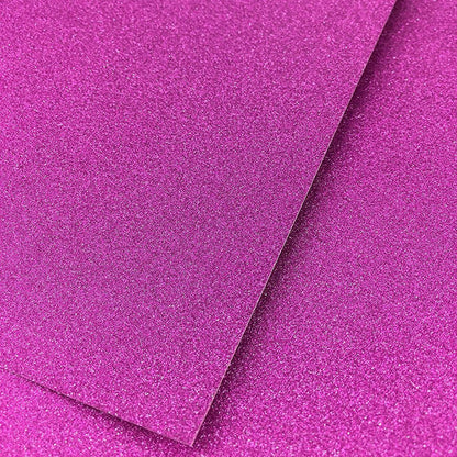 10Pcs A4 Sheets Glitter Cardstock Making Diy Material Sparkling Craftwork Scrapbooking (Rose Red)