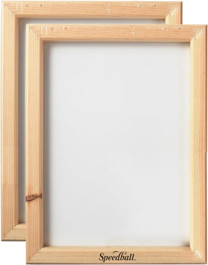 Speedball Screen Printing Frame, 10 X 14 Inch, 2-Pack, 110 Monofilament Mesh for Fabric & Graphic, Made in USA