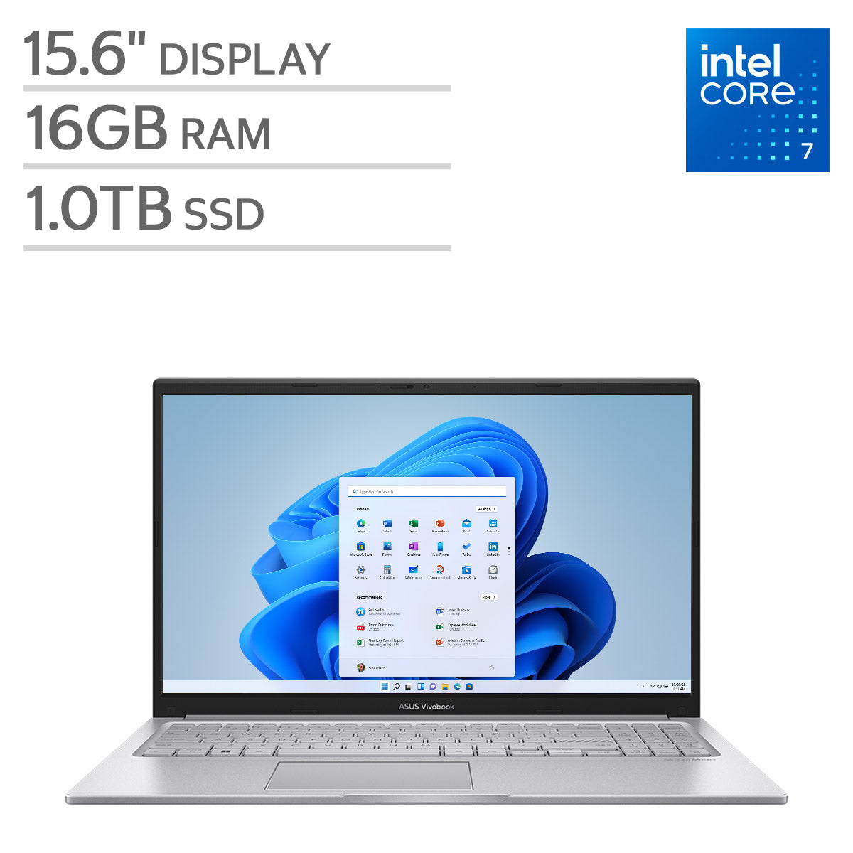 ASUS Vivobook 15.6." Laptop - Intel Core 7 Processor 150U - Full HD (1920 X 1080) - 1TB SSD - Windows 11