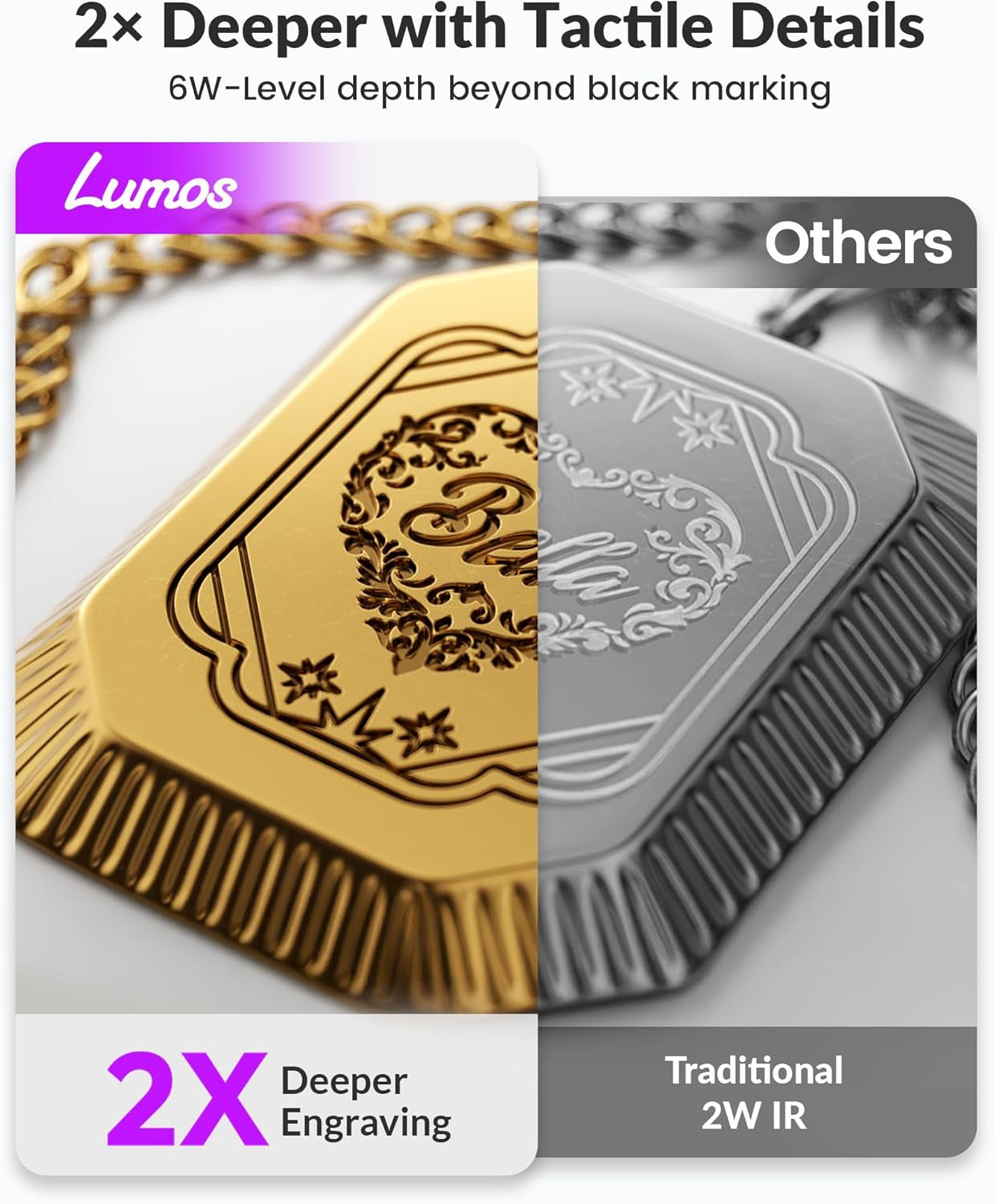 Lumos Dual (3W IR+10W Diode) Laser Engraver, with Handheld Protective Cone, 20.5” Extension, Rotary Pro, Fume Extractor, 4000Mm/S Speed, for DIY Tumbler Jewelry, Colorful Metal, Craft Fair