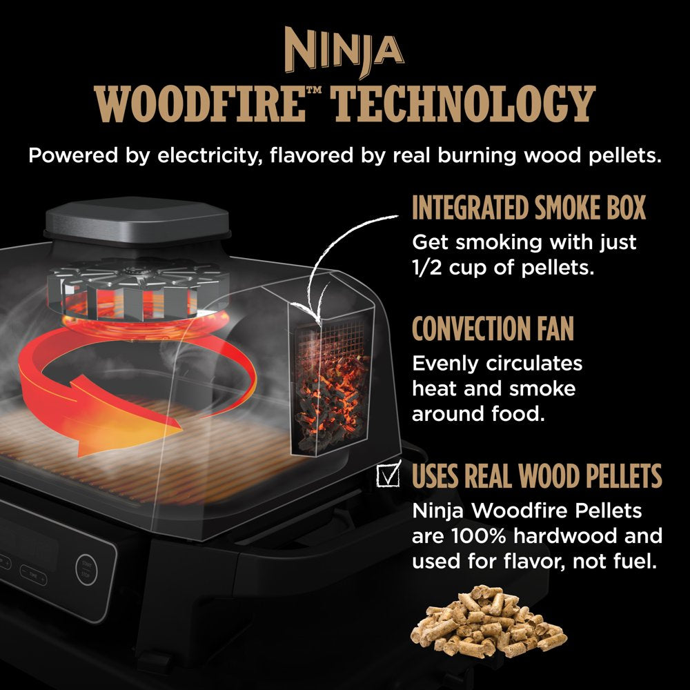 Woodfire 3-In-1 Outdoor Grill, Master Grill, BBQ Smoker, & Outdoor Air Fryer with Woodfire Technology, OG700