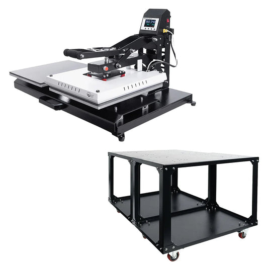 16" X 20" Double Station Auto-Open Heat Press Stand Bundle