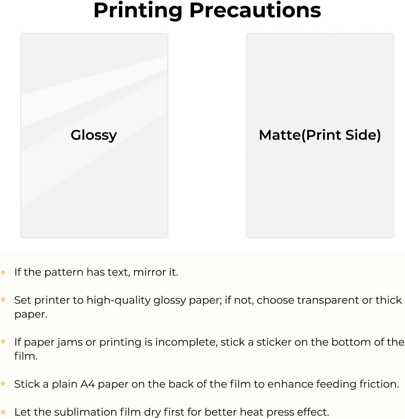 Printable Sublimation Heat Transfer Film for Phone Case Heat Press，20 Pack 3D Sublimation Film Sheets for Phone Cases Mugs，A4 8.5" X 11" Sublimation Transfer Paper for Badge, Keychains