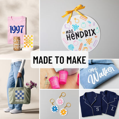 Cricut Maker 4 Vinyl and Iron-On DIY Project Bundle