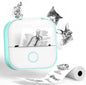 Phomemo Sticker Printer- T02 Print Pods Mini Sticker Printer Maker, Inkless Machine Portable, Bluetooth Thermal Pocket Photo Maker for Study Notes, Daily, Photos, DIY, Green
