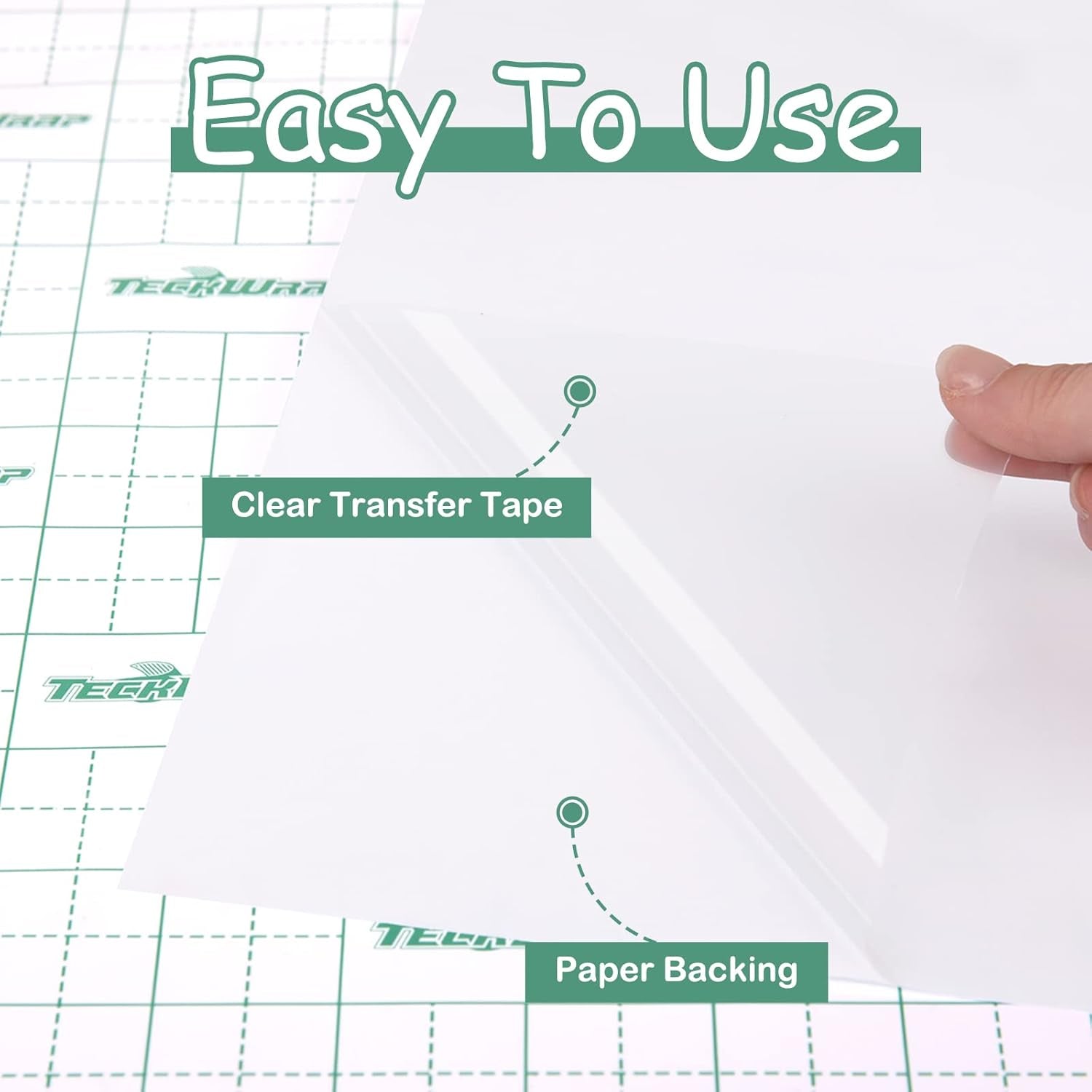 Clear Matte Vinyl Transfer Tape for Vinyl Layer Low Tack 12” X 30FT Perfect for Craft Adhesive Vinyl for Decals,Signs,Stickers,Walls,Doors,Windows