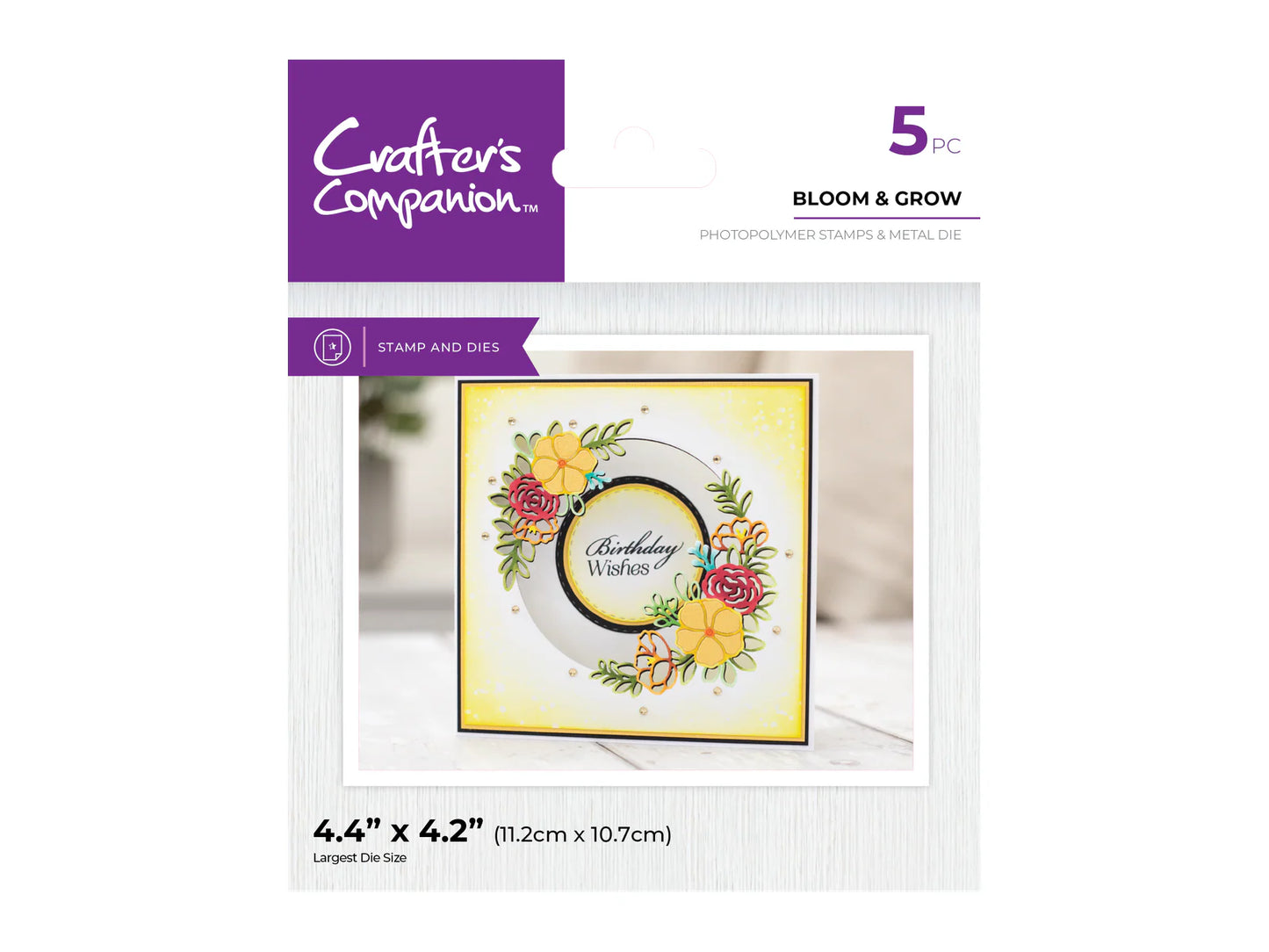 Crafter'S Companion Stamp and Die Set - Bloom & Grow