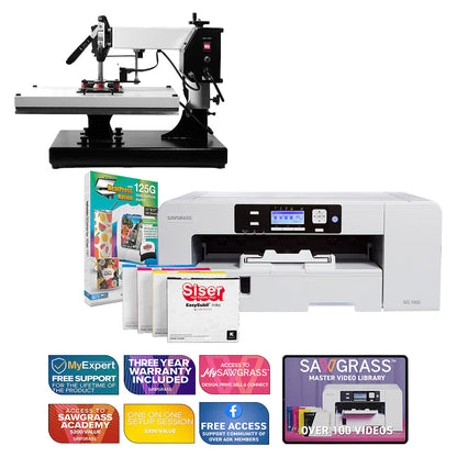 Virtuoso SG1000 Siser Easysubli Printer with Signature Series 16" X 20" Swing-Away Heat Press