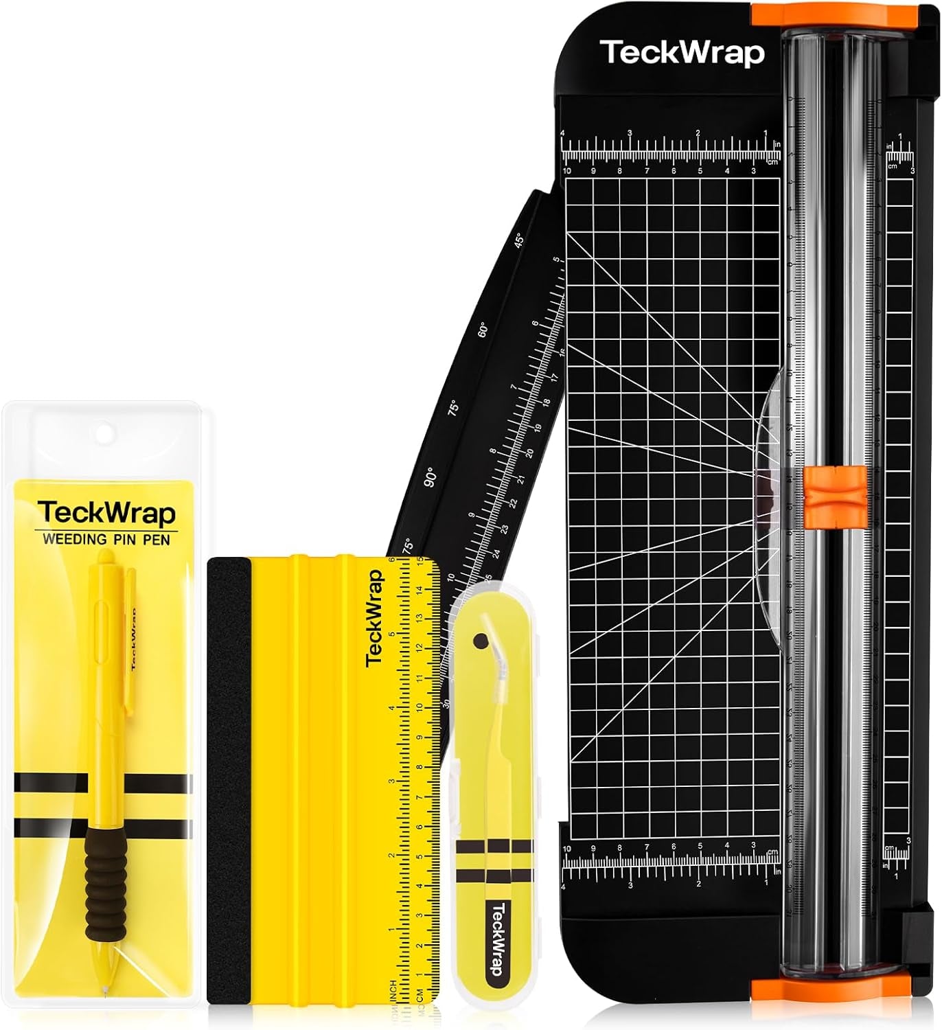 Paper Cutter & A4 Trimmer – Straight Cutter for Paper with Craft Tool Kit, Squeegee, Removal Pen & Tweezers for Scrapbooking, DIY Crafts, Card Making, Labels, Gift Cards, Cardstock & Photos