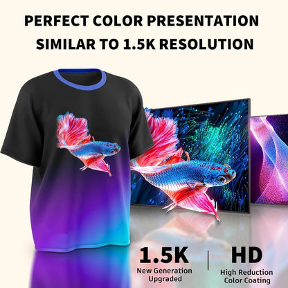 DTF Transfer Film - A3 100 Sheets 11.7"X16.5" Double-Sided Matte, Premium DTF Film Paper for All Dark Fabric Textile and Colors T Shirts