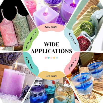 Candle Dye - 16 Vivid Colors Liquid Candle Wax Dye, High Concentrate Candle Dye for Soy Wax, Beeswax, Gel Wax, Palm Wax - 10Ml/ 0.35 Oz