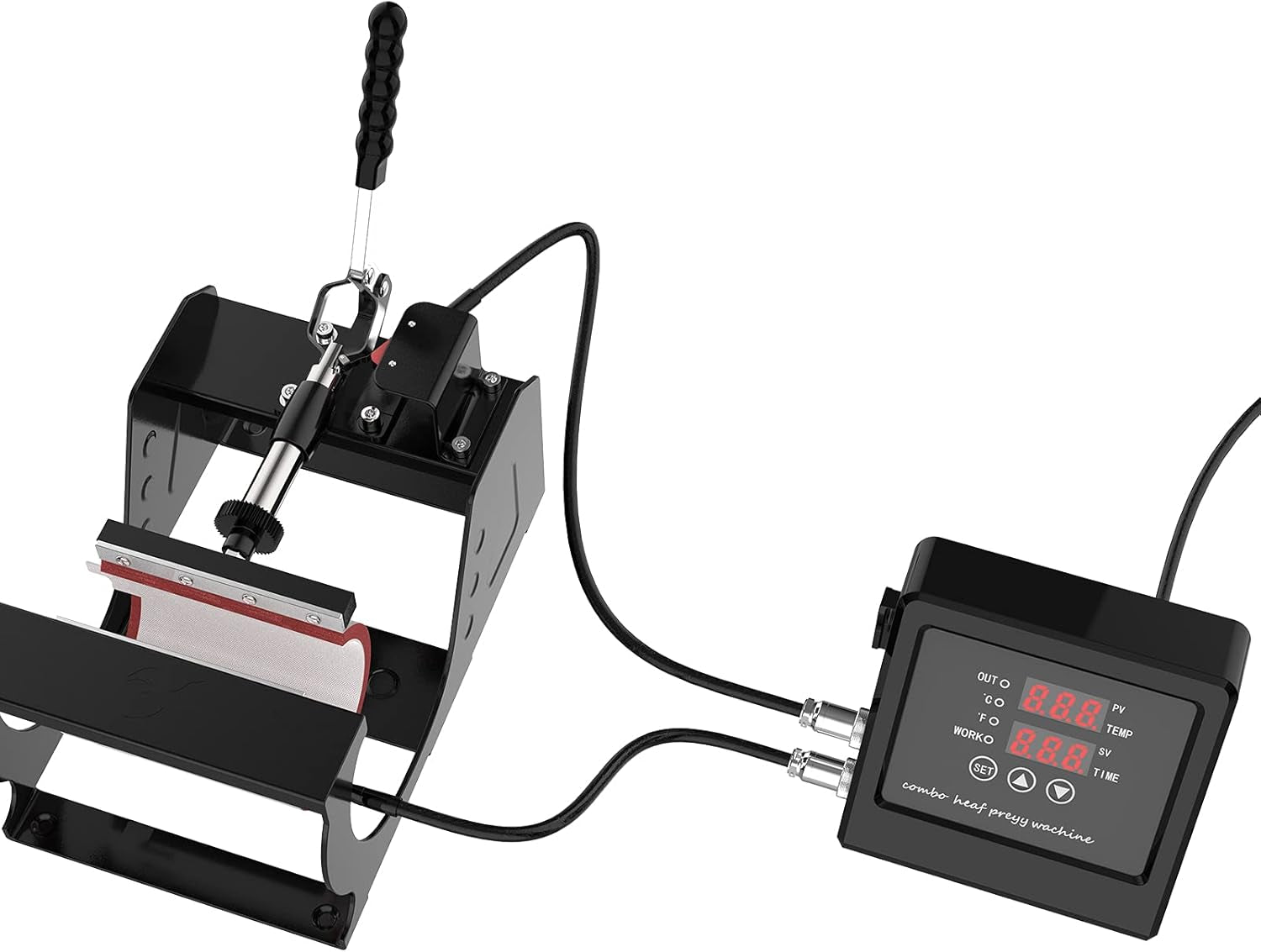 Controller,Multi-Functional Heat Press Machine Control Box Digital Box LED Controller for T-Shirts/Plate/Cap/Mug Swing Away Heat Transfer Sublimation Print Machine, 110V