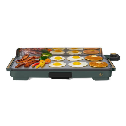 XL Electric Griddle 12" X 22"- Non-Stick, Thyme Green by Drew Barrymore