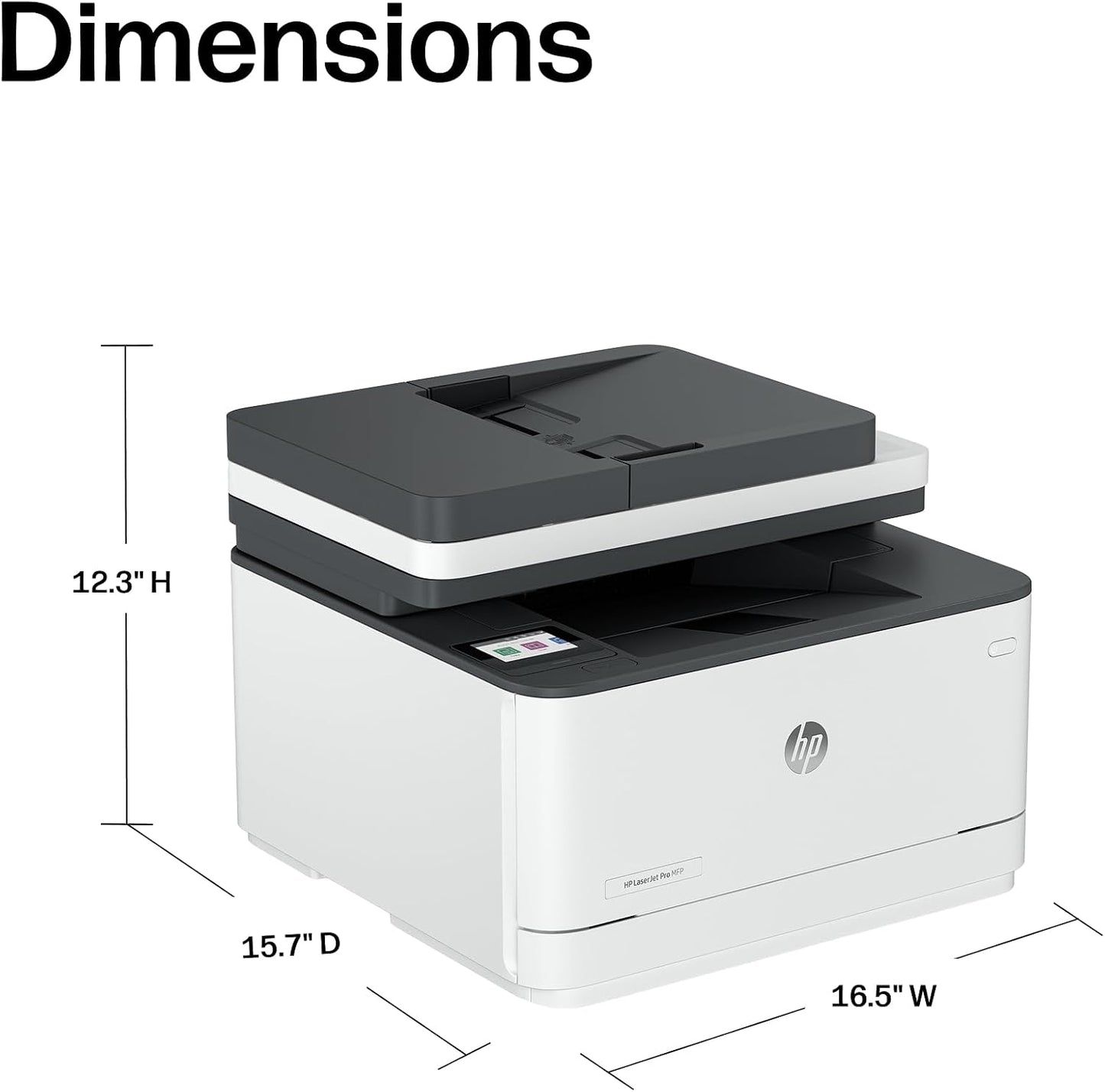 HP Laserjet Pro MFP 3101Sdw Wireless Black and White All-In-One Laser Printer, Office Printer, Duplex, Best-For-Small Teams (9D2X4F)