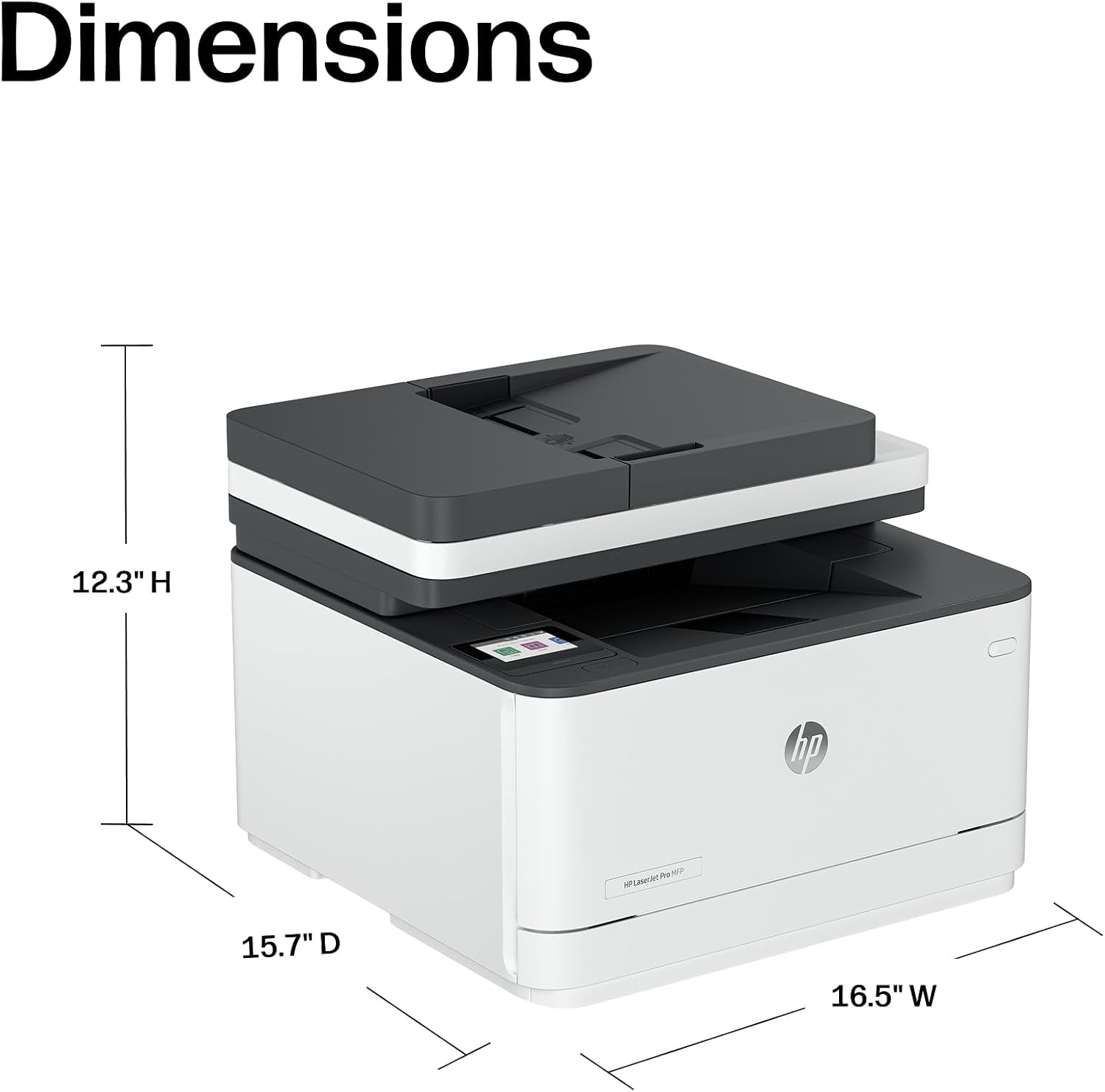 HP Laserjet Pro MFP 3101Sdw Wireless Black and White All-In-One Laser Printer, Office Printer, Duplex, Best-For-Small Teams (9D2X4F)