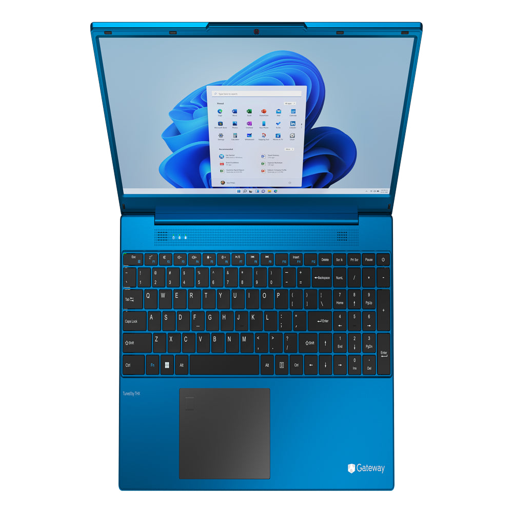 15.6" Ultra Slim Notebook, FHD, AMD Ryzen 7 with Radeon RX Vega 10 Graphics, 512GB SSD, 8GB Memory, Tuned by THX Audio, Fingerprint Scanner, 2MP Camera, HDMI, Windows 11 Home, Blue