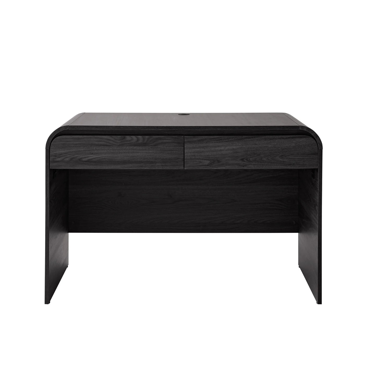 Juliet Rounded Arc Desk, Rich Black Finish